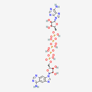 [[(2R,3S,4R,5R)-5-(8-aminoimidazo[4,5-g]quinazolin-3-yl)-3,4-dihydroxyoxolan-2-yl]methoxy-hydroxyphosphoryl] [[[[(2R,3S,4R,5R)-5-(6-aminopurin-9-yl)-3,4-dihydroxyoxolan-2-yl]methoxy-hydroxyphosphoryl]oxy-hydroxyphosphoryl]oxy-hydroxyphosphoryl] hydrogen phosphate