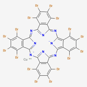 molecular formula C32Br16CuN8 B1216184 Copper perbromophthalocyanine CAS No. 25397-26-6