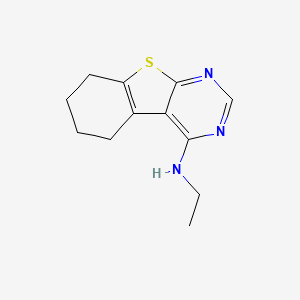 molecular formula C12H15N3S B12161939 N-ethyl-5,6,7,8-tetrahydro[1]benzothieno[2,3-d]pyrimidin-4-amine 