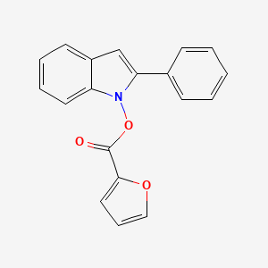 molecular formula C19H13NO3 B12162029 2-Phenylindolyl furan-2-carboxylate 