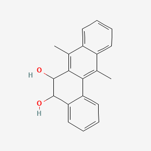 molecular formula C20H18O2 B1216204 Benz[a]anthracene-5,6-diol, 5,6-dihydro-7,12-dimethyl- CAS No. 2518-02-7