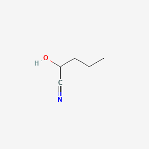 molecular formula C5H9NO B1216207 2-Hydroxyvaleronitrile CAS No. 5699-72-9