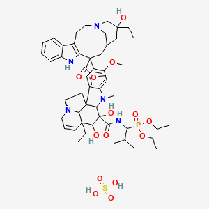 molecular formula C51H74N5O14PS B1216218 Vinfosiline sulfate CAS No. 123286-01-1