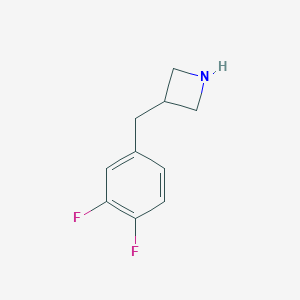 molecular formula C10H11F2N B121622 3-[(3,4-Difluorophenyl)methyl]azetidine CAS No. 937609-49-9
