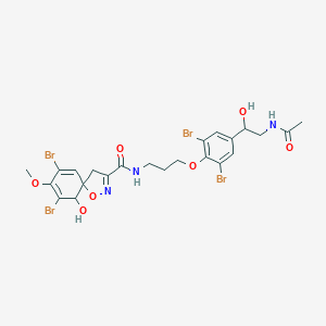 molecular formula C23H25Br4N3O7 B121623 Aplysinamisine III CAS No. 150417-69-9