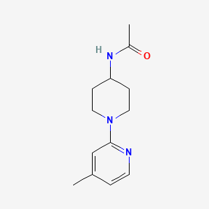 molecular formula C13H19N3O B12162325 Acetamide, N-[1-(4-methyl-2-pyridinyl)-4-piperidinyl]- CAS No. 77145-62-1