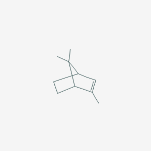molecular formula C10H16 B1216257 2,7,7-Trimethyl-bicyclo[2.2.1]hept-2-ene CAS No. 514-14-7
