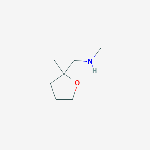 molecular formula C7H15NO B121626 Tetrahydro-N,2-dimethyl-2-furfurylamine CAS No. 7179-95-5