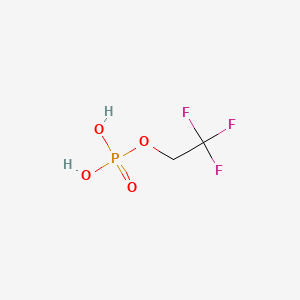 molecular formula C2H4F3O4P B1216260 2,2,2-三氟乙基磷酸酯 CAS No. 2805-15-4
