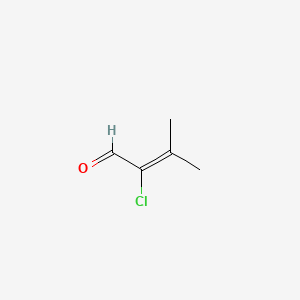 molecular formula C5H7ClO B1216268 2-Chloro-3,3-dimethylacrolein CAS No. 7364-09-2