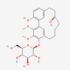 molecular formula C27H36O10 B1216269 Myricanol-15-glucoside CAS No. 90052-02-1