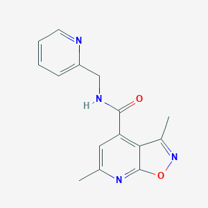 molecular formula C15H14N4O2 B12162697 3,6-dimethyl-N~4~-(2-pyridylmethyl)isoxazolo[5,4-b]pyridine-4-carboxamide 