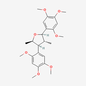 molecular formula C24H32O7 B1216270 (+/-)-Magnosalicin CAS No. 93376-03-5