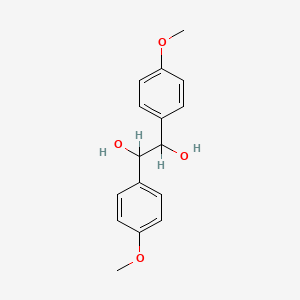 molecular formula C16H18O4 B1216273 1,2-bis(4-methoxyphenyl)-1,2-ethanediol CAS No. 4464-76-0