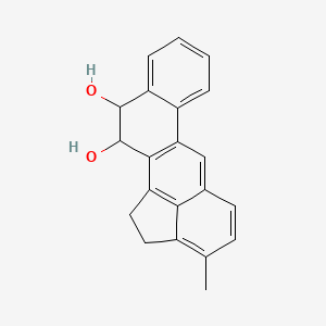 molecular formula C21H18O2 B1216274 11,12-Cholanthrenediol, 11,12-dihydro-3-methyl- CAS No. 3343-01-9