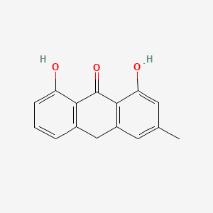 molecular formula C15H12O3 B1216276 Chrysophanol-9-anthrone CAS No. 491-58-7