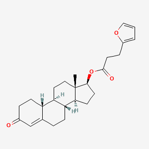 molecular formula C25H32O4 B1216282 Nandrolone furylpropionate CAS No. 7642-64-0