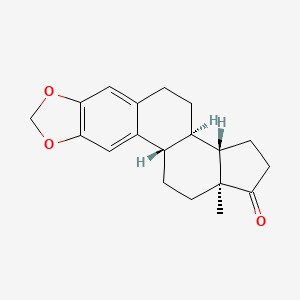 molecular formula C19H22O3 B1216289 2-Hydroxyestrone 2,3-methylene ether CAS No. 53573-94-7