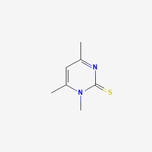 molecular formula C7H10N2S B1216290 1,4,6-Trimethyl-2-thiopyrimidine CAS No. 58672-14-3