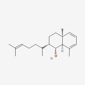 molecular formula C20H32O B1216293 (1R,2S,4aS,8aR)-4a,8-dimethyl-2-(6-methylhept-5-en-2-yl)-2,3,4,8a-tetrahydro-1H-naphthalen-1-ol CAS No. 63250-22-6