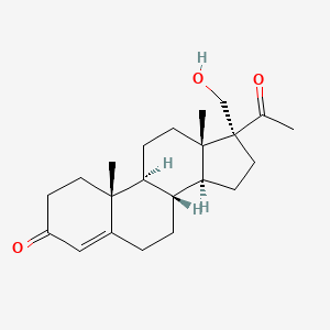 molecular formula C22H32O3 B1216294 17-Hydroxymethylprogesterone CAS No. 65968-94-7
