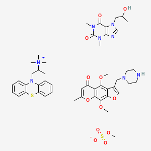molecular formula C48H62N8O12S2 B1216295 Germakhellin CAS No. 77416-69-4