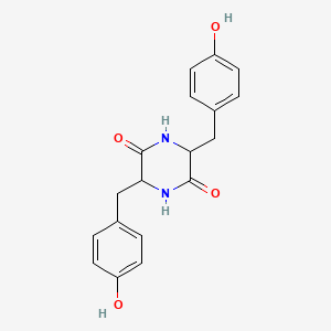 molecular formula C18H18N2O4 B1216298 Cyclo(tyrosyl-tyrosyl) CAS No. 5625-40-1