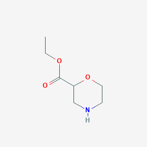 molecular formula C7H13NO3 B012163 Ethyl morpholine-2-carboxylate CAS No. 107904-06-3