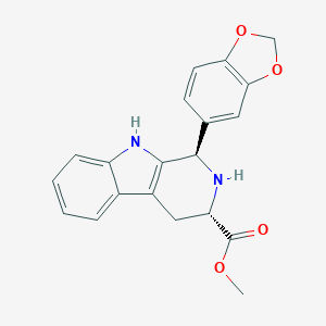 molecular formula C20H18N2O4 B121630 (1R,3S)-1-(1,3-Benzodioxol-5-yl)-2,3,4,9-tetrahydro-1H-pyrido[3,4-b]indole-3-carboxylic Acid Methyl Ester CAS No. 171596-44-4