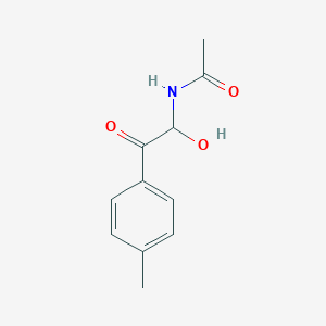 molecular formula C11H13NO3 B12163028 N-[1-hydroxy-2-(4-methylphenyl)-2-oxoethyl]acetamide 