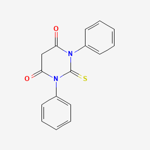 molecular formula C16H12N2O2S B1216303 1,3-二苯基-2-硫代二氢嘧啶-4,6(1H,5H)-二酮 CAS No. 35221-12-6