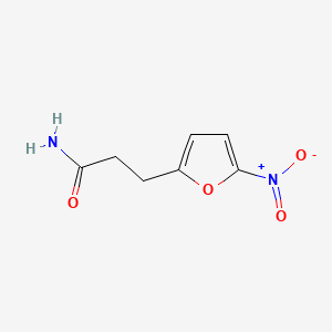 molecular formula C7H8N2O4 B1216305 5-Nitro-2-furylpropionamide CAS No. 39965-26-9