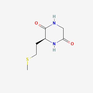 molecular formula C7H12N2O2S B1216306 Cyclo-methionylglycine CAS No. 61243-37-6