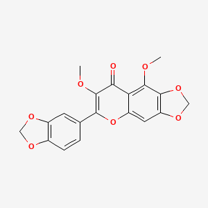 molecular formula C19H14O8 B1216324 Meliternatin 