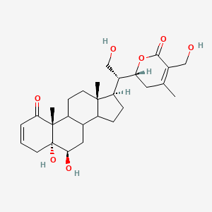 molecular formula C28H40O7 B1216325 Withafastuosin E CAS No. 160954-07-4