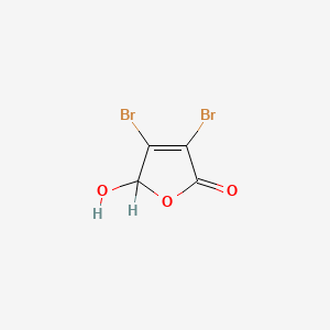 molecular formula C4H2Br2O3 B1216329 3,4-Dibromo-5-hydroxyfuran-2(5H)-one CAS No. 766-38-1