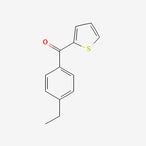 molecular formula C13H12OS B1216342 4-Ethylphenyl 2-thienyl ketone CAS No. 52779-81-4