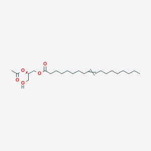molecular formula C23H42O5 B1216343 [(2S)-2-acetyloxy-3-hydroxypropyl] octadec-9-enoate 