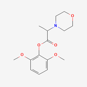 2,6-Dimethoxyphenyl 2-(morpholin-4-yl)propanoate