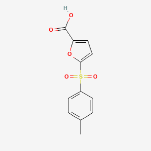 molecular formula C12H10O5S B12163471 5-[(4-Methylphenyl)sulfonyl]furan-2-carboxylic acid CAS No. 61942-26-5