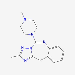 molecular formula C16H20N6 B1216348 Batelapine CAS No. 95634-82-5
