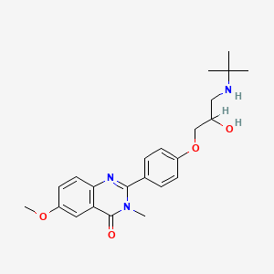 2-(4-(3-(tert-Butylamino)-2-hydroxypropoxy)phenyl)-3-methyl-6-methoxy-4(3H)-quinazolinone