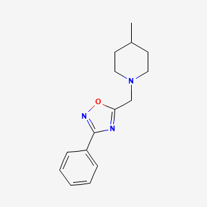 5-[(4-Methyl-1-piperidinyl)methyl]-3-phenyl-1,2,4-oxadiazole