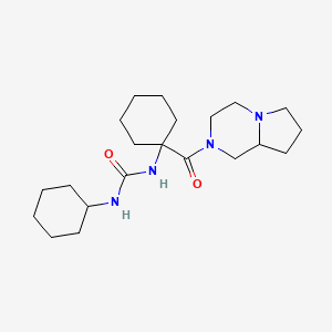 1-[1-[3,4,6,7,8,8a-hexahydro-1H-pyrrolo[1,2-a]pyrazin-2-yl(oxo)methyl]cyclohexyl]-3-cyclohexylurea