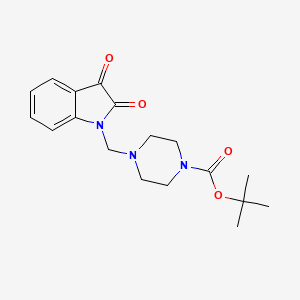 molecular formula C18H23N3O4 B12163630 tert-butyl 4-[(2,3-dioxo-2,3-dihydro-1H-indol-1-yl)methyl]piperazine-1-carboxylate 