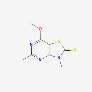 7-Methoxy-3,5-dimethyl-2-thiazolo[4,5-d]pyrimidinethione