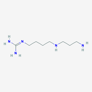 molecular formula C8H21N5 B1216370 1-{4-[(3-Aminopropyl)amino]butyl}guanidine CAS No. 15271-46-2