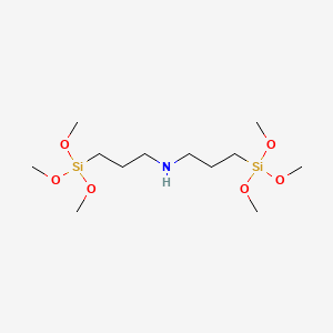 molecular formula C12H31NO6Si2 B1216377 Bis(trimethoxysilylpropyl)amine CAS No. 82985-35-1