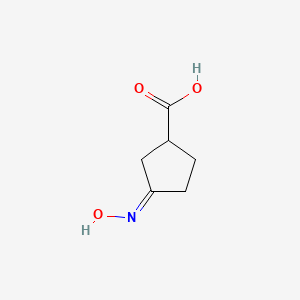 molecular formula C6H9NO3 B12163779 (3Z)-3-hydroxyiminocyclopentane-1-carboxylic acid 