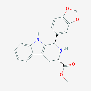 molecular formula C20H18N2O4 B121638 (1S,3S)-1-(1,3-Benzodioxol-5-yl)-2,3,4,9-tetrahydro-1H-pyrido[3,4-b]indole-3-carboxylic Acid Methyl Ester CAS No. 171596-43-3